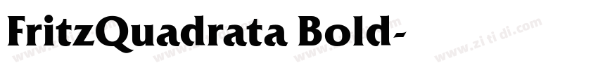 FritzQuadrata Bold字体转换